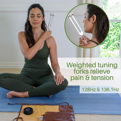 Healing Tuning Fork Kit For Tension & Anxiety | Feel Your Body Finally Release in 30 Seconds