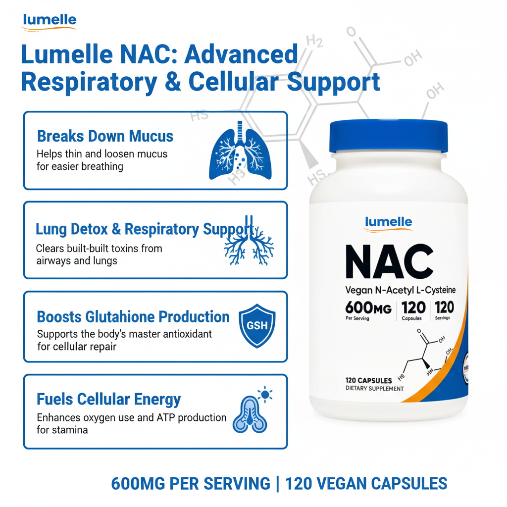 NAC Lung Detox & Mucus Cleanse Capsules