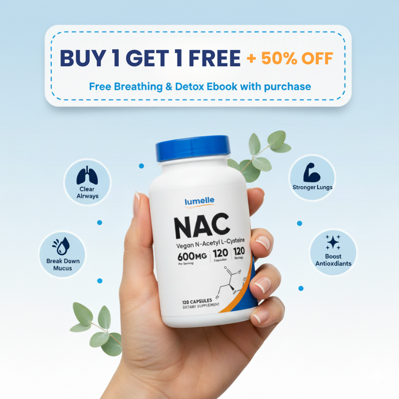 NAC Lung Detox & Mucus Cleanse Capsules